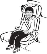 Rear Facing Child Safety Seat With Seat Belt